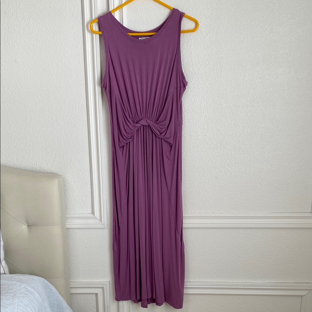 Elegant Purple Sleeveless Dress